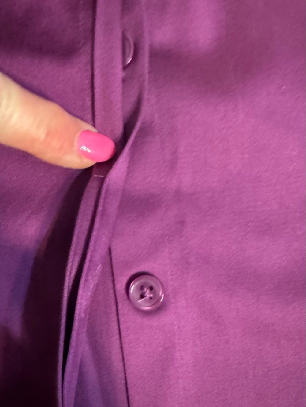 Van Heusen Studio NWT Wood Violet Stretch Shirt size Medium - Picture 7 of 8